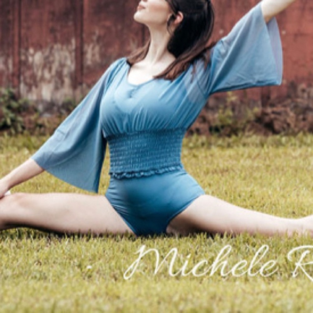 Blue Lyrical Dance Costume